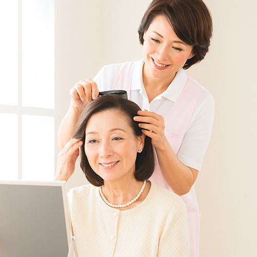 staffとお客様